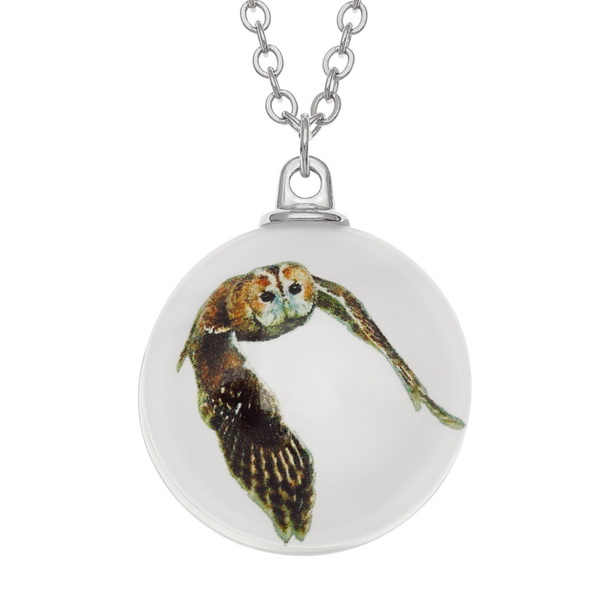 Tawny owl necklace