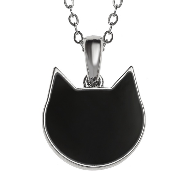 Black cat necklace