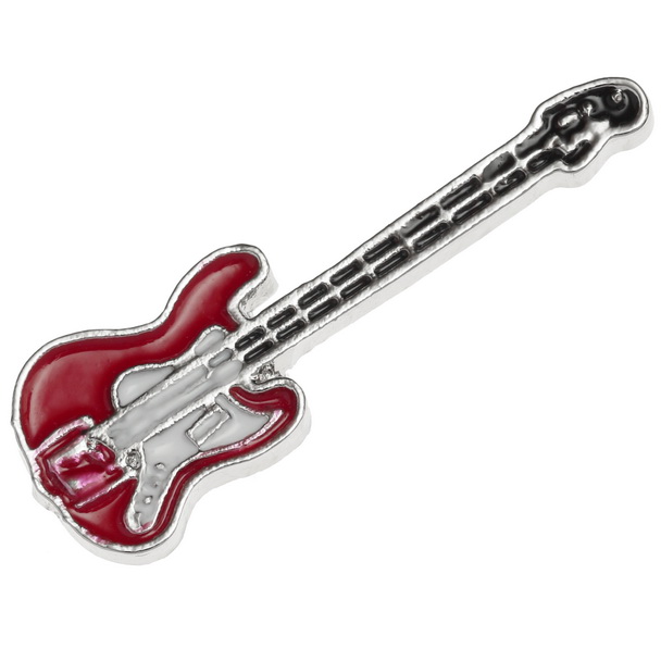 Guitar pin badge