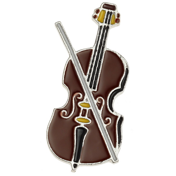 Cello pin badge